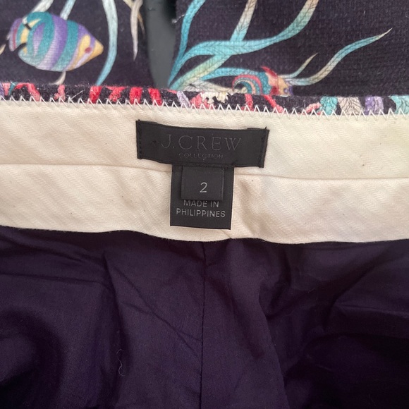 J. Crew Collection Patio Pant in Ratti Under The‎ Sea Ocean Print 2 - Picture 5 of 13